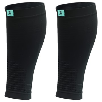 Greaten 極騰 3D導流編織機能小腿套 高包覆性吸濕排汗散熱佳  M  黑  2個