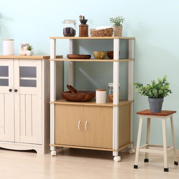 日本FUJI BOEKI 方管工業風多功能收納櫃(附輪)-DIY-多色可選