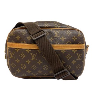 LV 二手品 八成新LOUIS VUITTON路易威登 LV 經典原花記者包