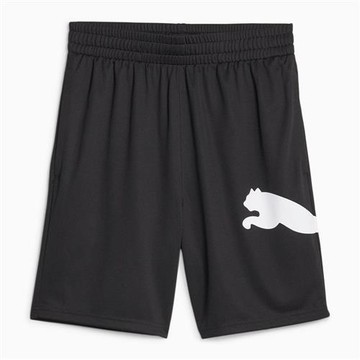 Puma 男裝 短褲 排汗 印花 歐規 黑【運動世界】52386501