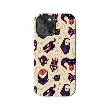 電影 指環王 魔戒 反派角色 卡通個性復古插畫 適用蘋果 iPhone 14/15/16/17 Pro Max雙層全包防摔磨砂手機殼