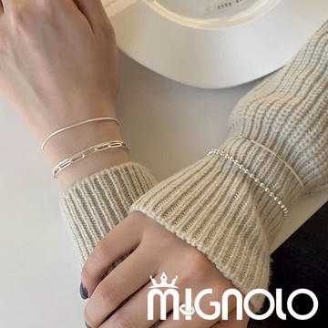 MIGNOLO💫日常百搭手鍊｜手鍊 疊戴手鍊 細手鍊 蛇鍊 盒子鍊 雙層手鍊 氣質 簡約手鍊 女生手鍊 手環 女手鍊