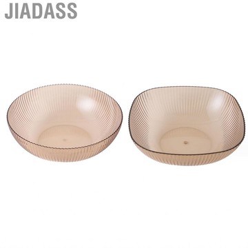 Jiadass 塑料水果盤 豪華精美外觀水果零食碗（圓形）