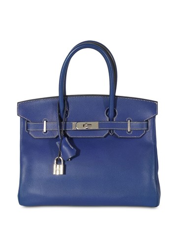 Hermès - pre-owned Birkin 30 handbag - women - Leather - One Size - Blue