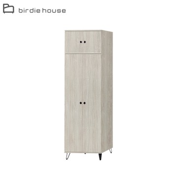 柏蒂家居-德爾頓2.6尺四門衣櫃/衣櫥-單吊桿+二抽(衣櫃+棉被櫃)-77x60x237cm
