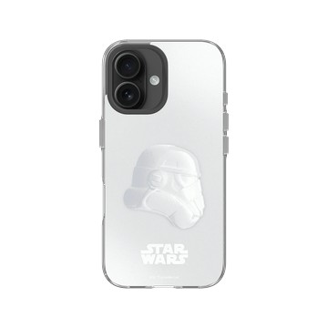 iPhone 16 Clear 透明 - 迪士尼-星際大戰 Star Wars - 風暴兵-全白設計