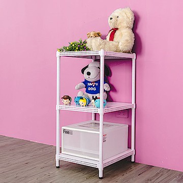 dayneeds 沖孔 45x45x90cm三層收納架(烤漆白) 層架/置物架/儲藏架