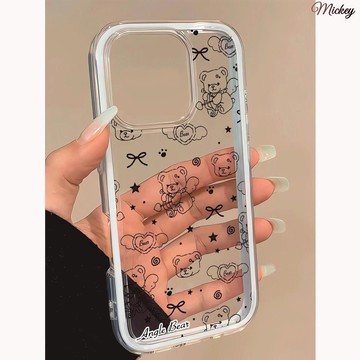 丘比特小熊蘋果17/16promax手機殼iPhone15二合一14/13防摔12軟殼