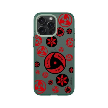 iPhone 15 Pro Max Clear 憂墨綠 - 火影忍者 Naruto - 血繼限界-寫輪眼