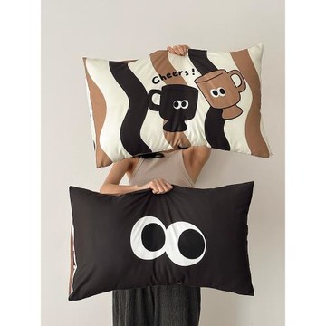 純棉枕套一對裝家用100全棉枕頭套單個48x74cm單人整頭枕芯內膽套