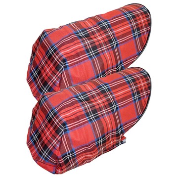 Osun 歐桑生活 立體機車手把套  27 x 15 x 13cm  大紅格