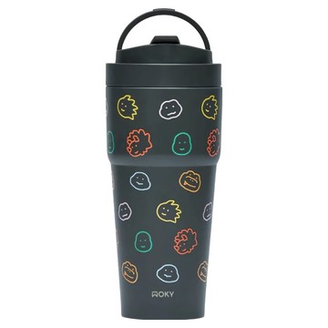 WOKY 沃廚 台灣公司貨 Meets JOGUMAN 雙層陶瓷渾圓杯  1個  星辰輪廓  750ml