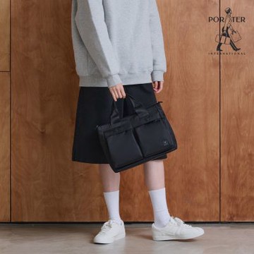 PORTER INTERNATIONAL - 輕盈自在COVE托特包(S) - 黑