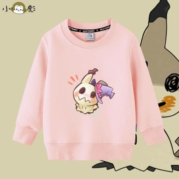 神奇寶貝精靈寶可夢謎擬Q幽靈圓領衛衣男女大中小兒童裝學生長袖