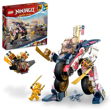 LEGO 樂高 旋風忍者系列 71792 384 件組  索拉的變形機械人摩托飛車 Sora's Transforming Mech Bike Racer  1盒