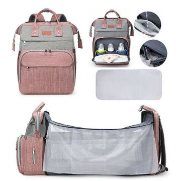 跨境多功能嬰兒床包旅行大容量保溫媽咪包戶外便攜母嬰折疊床包