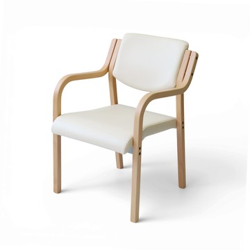 Provour | M Chair-02 曲木扶手單椅 - 米白