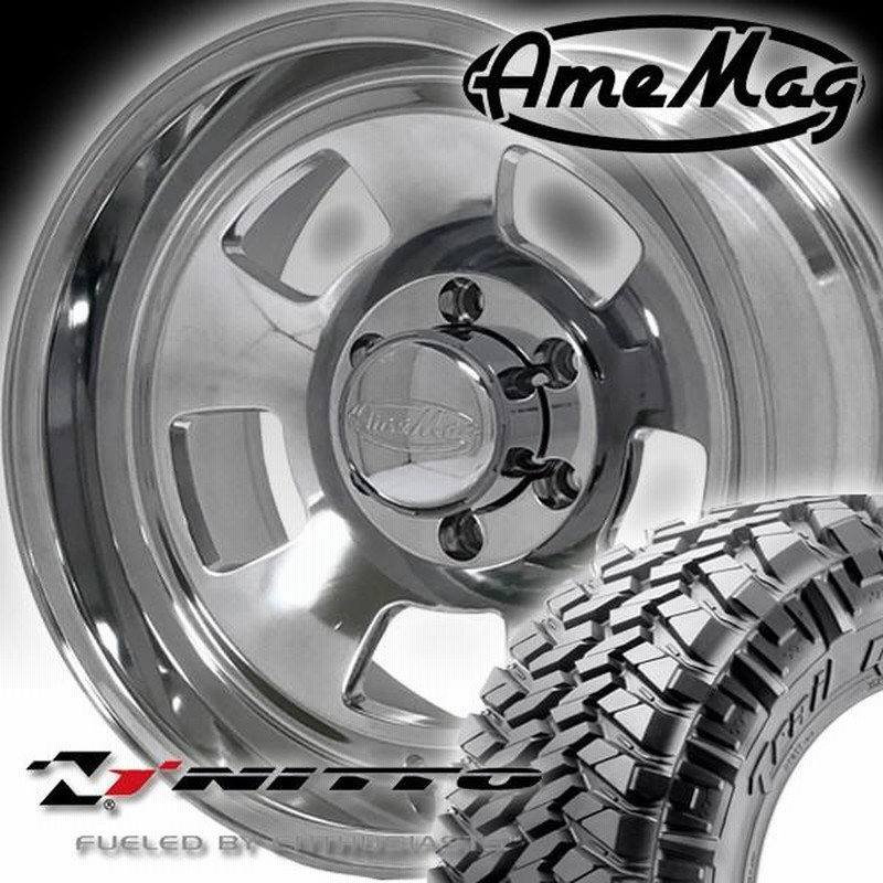 AMEMAG AG05 17x10J アメマグ サーフ プラド タコマ 17インチマッドタイヤホイールセット NITTO TRAIL GRAPPLER  265/70R17 35x12.50R17 | LINEショッピング