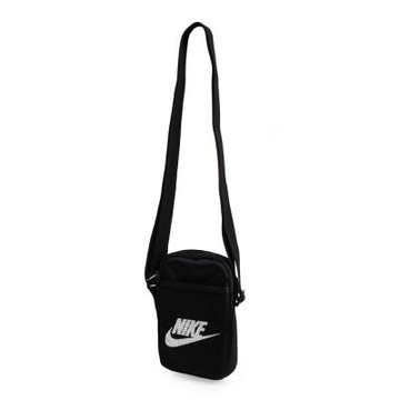 NIKE 小側背包-斜背包 側背包 隨身迷你包 BA5871-010 黑白