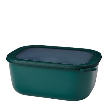 Mepal Cirqula 方形密封保鮮盒 3L(深)-松石綠