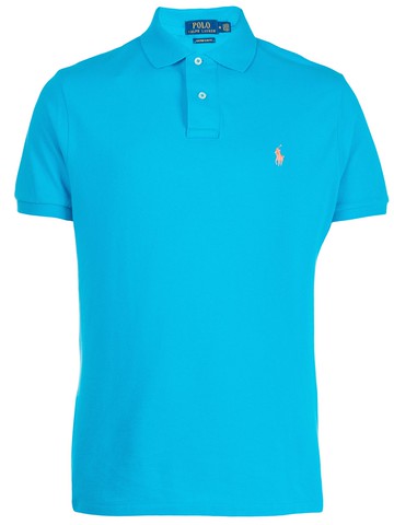 Polo Ralph Lauren - embroidered logo polo shirt - men - Cotton - L - Blue