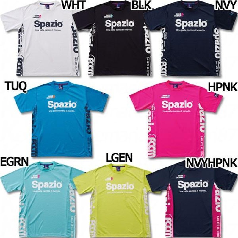 ロゴ半袖プラクティスTシャツ 【Spazio|スパッツィオ】サッカーフットサルウェアーge-0368 LINEショッピング