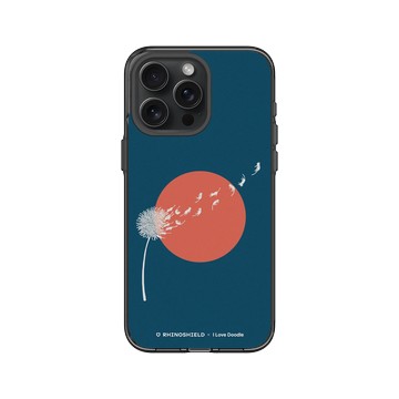 iPhone 15 Pro Max Clear 酷墨灰 - ilovedoodle (Lim Heng Swee) - Cat and Plant - 蒲公英