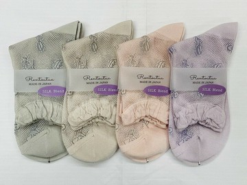 ~只給美女的妳~日本製/夏季新款【Rentoutoa】女襪網線花/別緻典雅襪