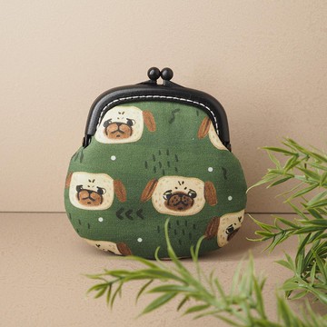 【小小哈巴狗】零錢包#小口金包#可愛#日系#收納