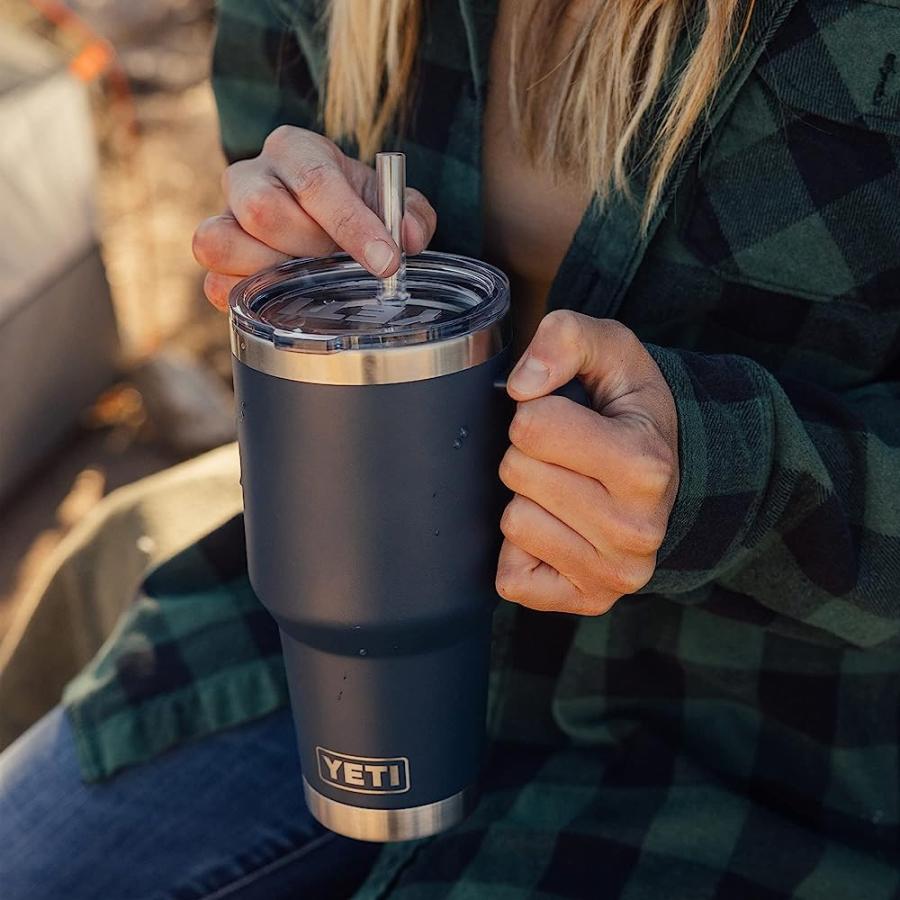 YETI RAMBLER OZ STRAW MUG, VACUUM INSULATED, STAINLESS STEEL, HIGH DESERT CLAY