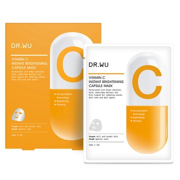DR.WU 維他命C瞬效亮白膠囊面膜4入