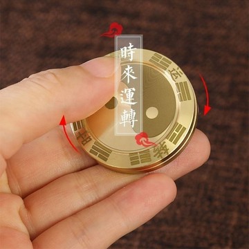 台灣出貨🔥推牌 減壓神器 指尖陀螺 手把件 黃銅推牌 減壓玩具 隨身減壓把件 輕巧好攜帶把件 送禮好物 禮品把件 祈福推