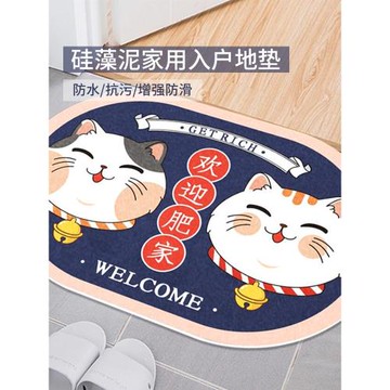 硅藻泥家用入戶地墊門口進門地毯門墊臥室衛生間浴室吸水防滑腳墊