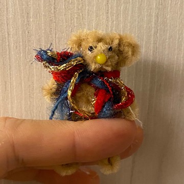 黃鼻小熊 5cm bear棕-毛根扭扭棒手作/娃娃寵物玩偶