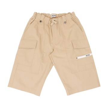Moschino Kids 淺褐色短褲