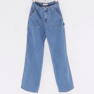 BIG TRAIN天絲棉牛仔畫家寬褲 ZW2014-74