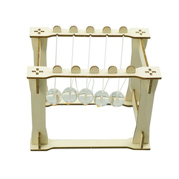 台灣出貨 手工DIY 牛頓擺 diy科學實驗玩具科技小製作材料小發明物理實驗模型 學生DIY