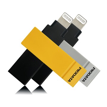 PIODATA iXflash Apple MFi認證USB3.2 Gen1 Type A/Lightning 128GB 撞色版隨身碟(備份碟、加密碟)