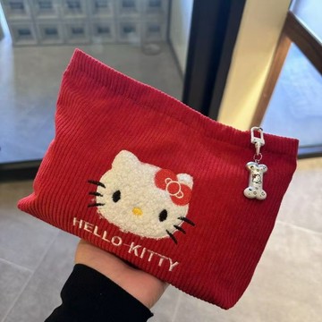 Kitty化妝包🎀 小紅書kity貓化妝包旅行收納包大容量百搭手拿包洗漱包 化妝袋 隨身化妝包 旅行化妝包 可愛化妝包