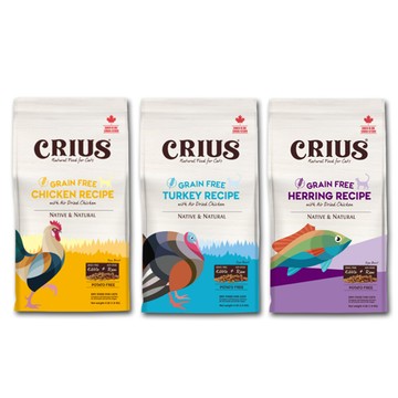 毛豆寵物crius克瑞斯 天然無榖貓飼料 4磅