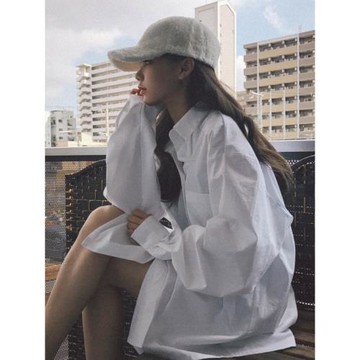 白色襯衫外套春夏季薄款外搭防曬開衫白襯衣女款2025新款爆款上衣