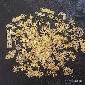🔥桃園有貨🔥【自定義搭配】diy手工製作 混款金屬包古風髮飾漢服配件材料和風金花片古裝頭飾 GHRO B31J