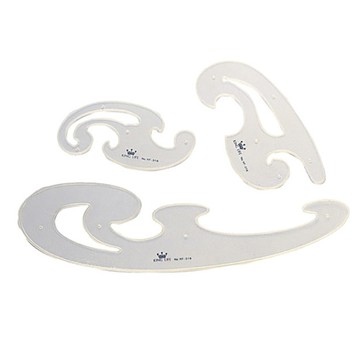 【 徠福 】KING LIFE 曲線板(雲形定規)3片入 / 組 KF-316