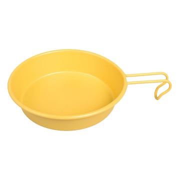 CLS 復古典雅304不鏽鋼雪拉碗/餐碗/餐盤  黃色  1個