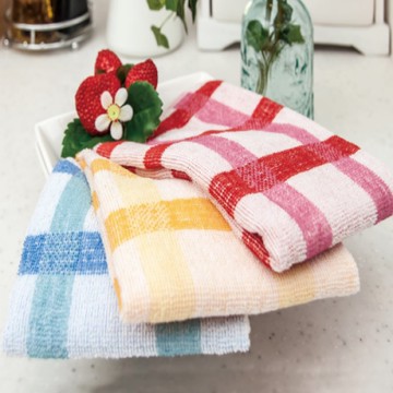 日本派迪 今治銀線製除臭方巾(方格)-紅/粉