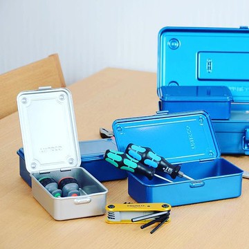 【Trusco】上掀式收納盒經典款 (小)-槍銀