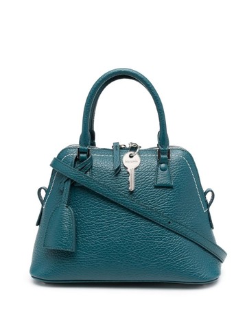 Maison Margiela - zipped top-handle tote - women - Calf Leather - One Size - Blue
