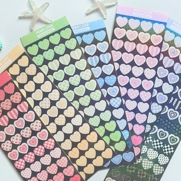 圖案愛心 deco 韓系貼紙組