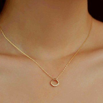 『快速出貨9折』新年送禮❤️【CReAM】Gilda輕奢亮鑽式菱形鑲嵌鑽式項鍊#禮盒 #浪漫送禮 #生日禮盒 #情人禮物 #生日禮物