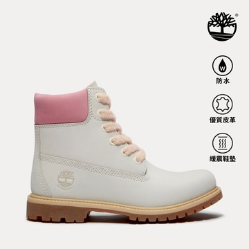 Timberland 女款象牙白活力系列Timberland® Premium防水6吋靴|A2HR8EX4